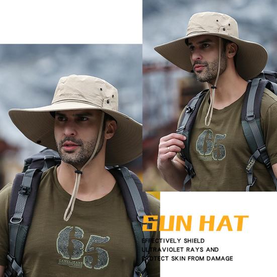 Рыбацкая шляпа с широкими полями, однотонная, со шнуровкой, мужская и женская, универсальная, солнцезащитная, для отдыха на природе, шляпа для бассейна