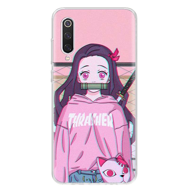 Чехол для телефона Demon Slayer Kamado Nezuko для Xiaomi Poco X3 GT X4 NFC M4 Pro M3 M2 F3 F2 F1 Mi Note 10 A3 A2 Lite A1 CC9E Fun