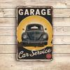1 шт. Винтажная алюминиевая табличка «Автосервис в гараже» - Ретро гравированная жестяная табличка, Декор для сада, спальни, мужской комнаты, Рождественский подарок