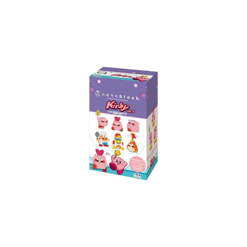 Kawada Nano Block Мини Нано Кирби Том. Набор из 2 коробок 6 штук Коллекционные конструкторы