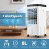 Испарительный Охладитель Воздуха 100° Качание Болотный Охладитель с Пультом Дистанционного Управления / 2 Ледяных Контейнера / Бак для Воды 2.11 Галлон Таймер 1-7 Часов