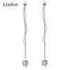 Lindon Women's Zircon Copper Alloy Earrings - Wedding Party Gift Pendant Earrings