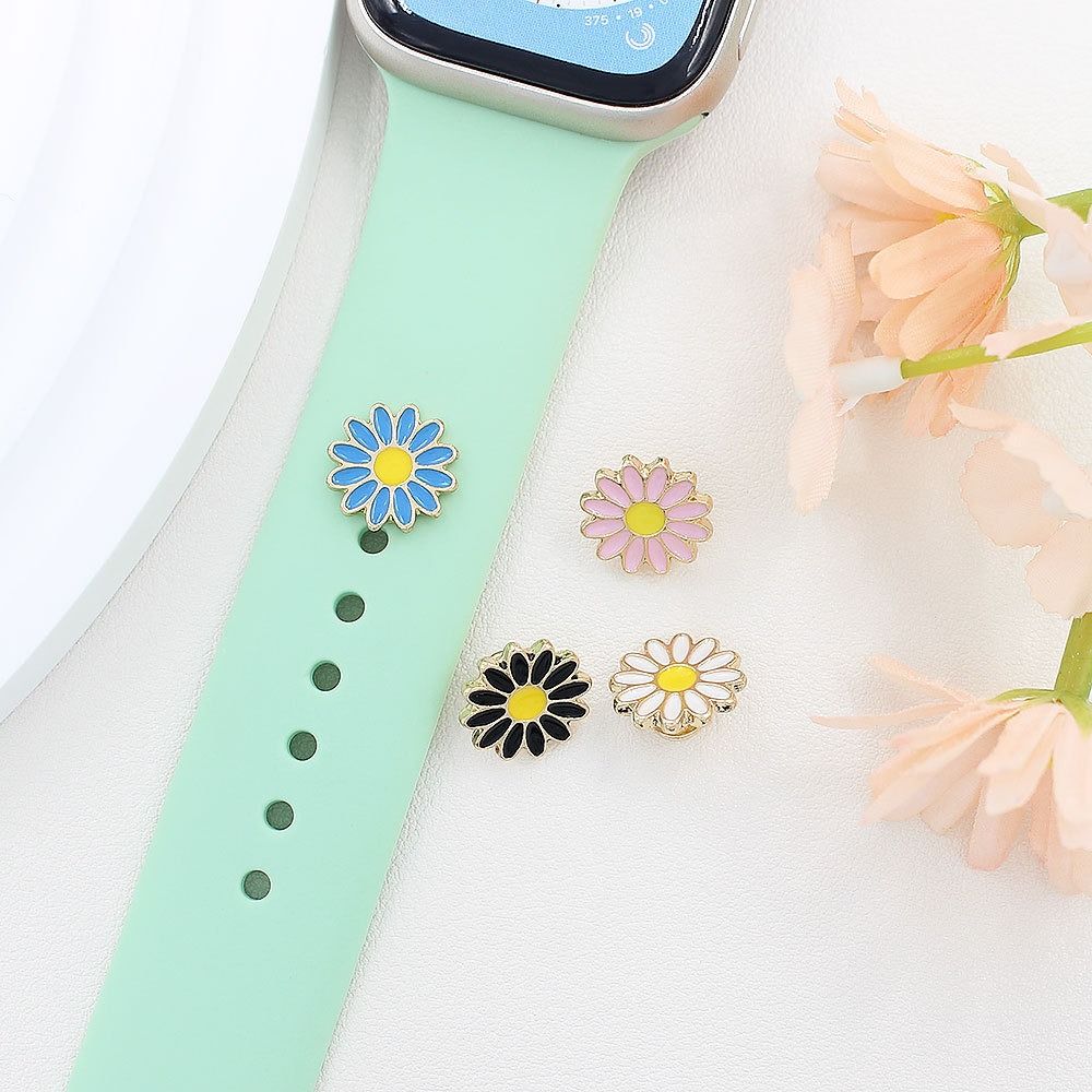 Flower Decorative Ring Brooch Wristbelt Charms Creative Watch Band Ornament  Strap Accessories