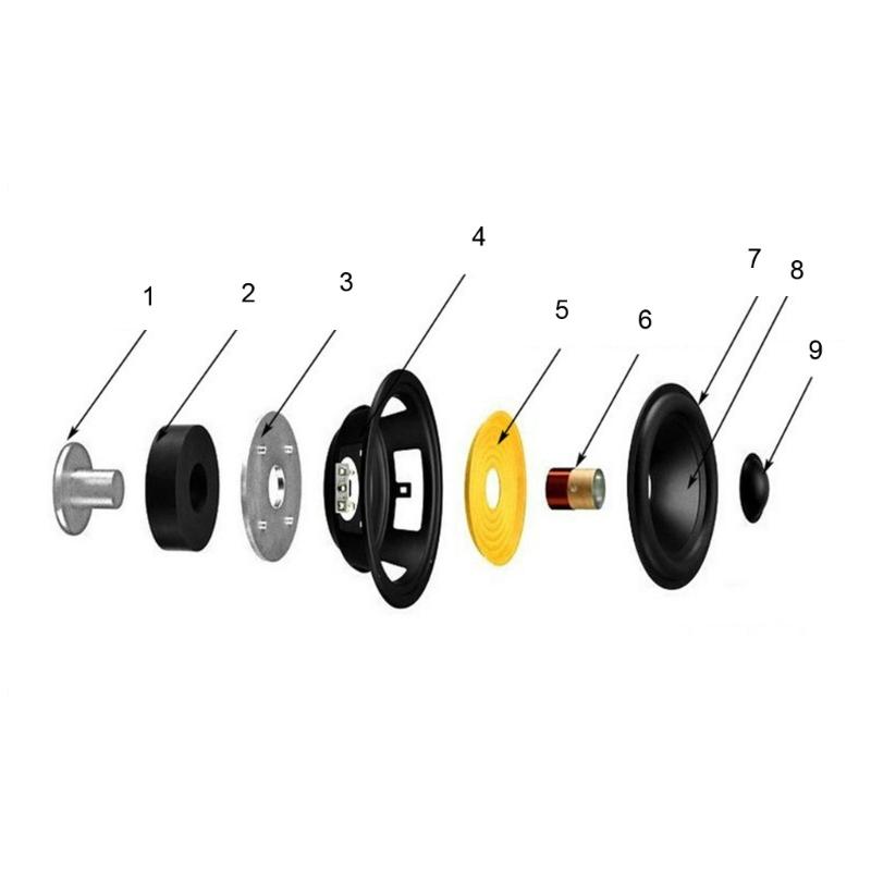 4-дюймовый Низкочастотный Динамик Сабвуферный Динамик HIFI 4/8 Ом 40 Вт Стекловолокно Плетеное Конус Глубокий Бас Громкоговоритель Большой Магнит 1 шт.