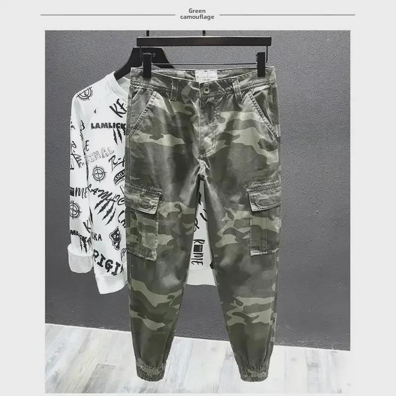 Модный мужской камуфляжный комбинезон Nine-Point - весна/лето 2023 г. в корейском стиле