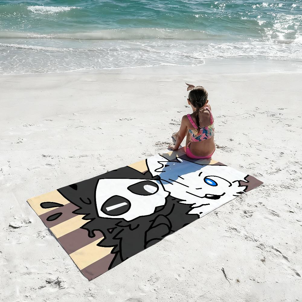 Changed Puro Game furry Shark cat Towel Quick Drying Beach Towels Are Suitable For Swimming Pools Camping Yoga And The Gym