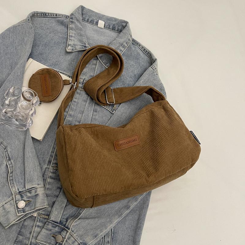 Вельветовая сумка женская сумка большая вместимость сумка через плечо