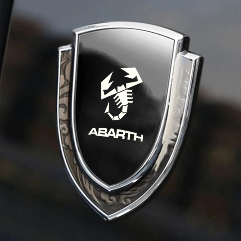 car stickers 3D metal accsesories auto accessory for abarth 695 595 500 competizione
