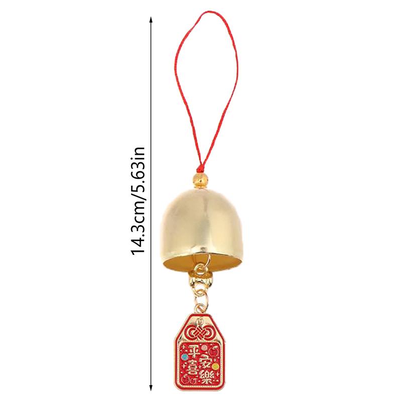 Китайский стиль Праздничный Счастливый Благоприятный Текст Подвески с подвесками в виде колокольчиков на шнурке Новогодняя удача Подвесные украшения Украшения для сумок Подарки
