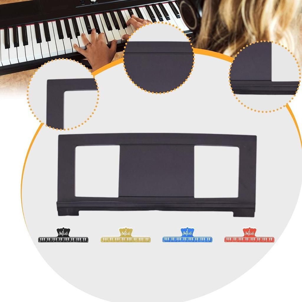 Music Stand, Keyboard Score Holder with Clips, Portable Sheet Support