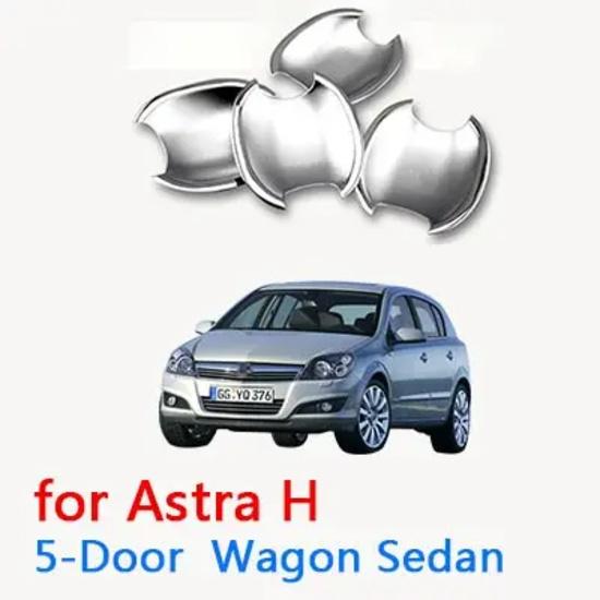 Для Opel Holden Vauxhall Astra H Роскошная Хромированная Ручка Двери 5-дверная 3-дверная Универсал Чехлы для Автомобиля Аксессуары Наклейки Стайлинг Автомобиля