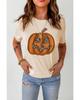 Leopard Pumpkin Print T Shirt