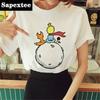 New Arrival The Little Prince Printed T Shirt Round Neck Short Sleeve Tshirt Female Harajuku Ladies Tshirts Casual Tshirt Women