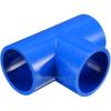 20/25/32/40/50mm Blue PVC Pipe Connector Tee Water Pipe Adapter Garden Irrigation 3 Ways Joint Ball Valve