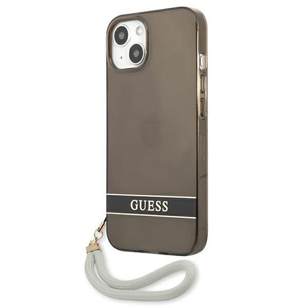 Guess Guhcp13Shtsgsk Iphone 13 Mini 5,4 Czarny/Black Hardcase Translucent Strap