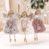 Christmas Hanging Angel Doll Pendant Plush Angel Ornaments Xmas Tree Decors for Wedding Birthday Party New Year Holiday Decor