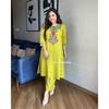 Indian Women Designer Top Tunic Kurta Pant Set Bollywood Party Wear Kurti Dress VF-20263a