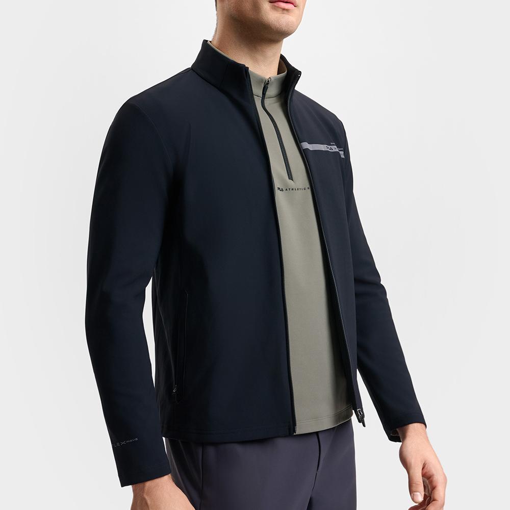 New FILA Fitness Jacket Men's Pitch Black A11M511501F-BK