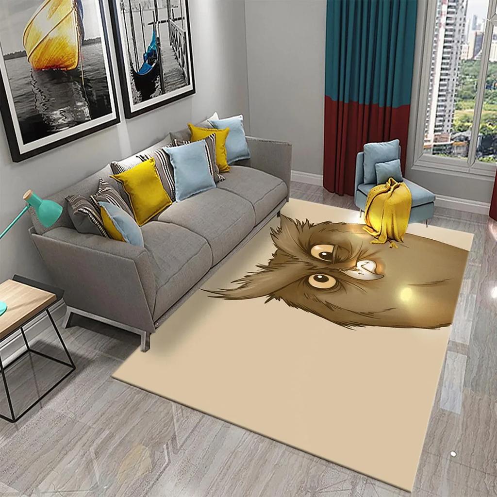 Прекрасный ковер с мультяшной совой для декора спальни, гостиной, коврик для пола, ковер для прихожей, милые коврики с животными, кухонный коврик, ванный коврик с противоскользящим покрытием