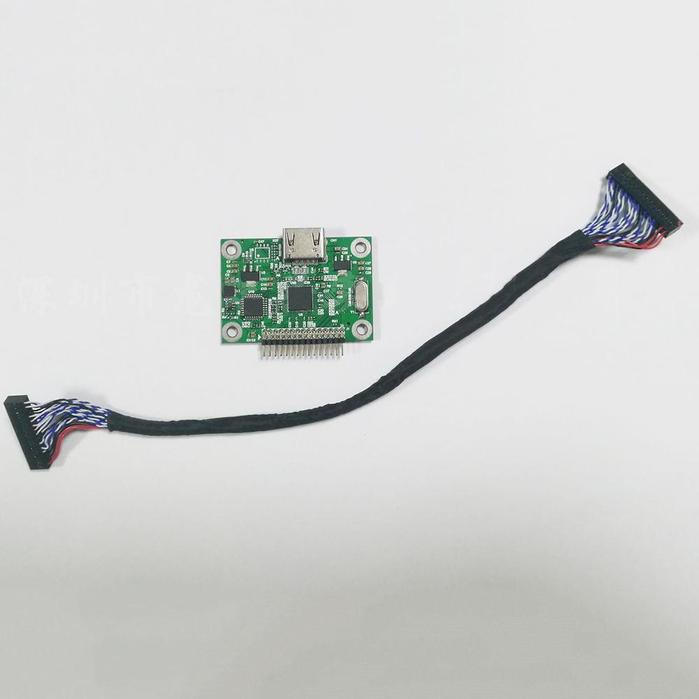 LVDS к HD Мультимедийный интерфейс высокой четкости Адаптерная плата Кабель Конвертер