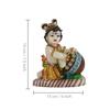 Lord Krishna Makhan Chor Idol Statue Figurine Showpiece (19 X 15 X 9 Cm) - Decoration Items for Home Decor Living Room