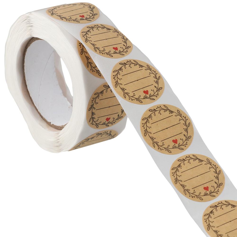 500 Pcs Jar Label Stickers Round Bottle Labels Labels Stickers Labels  Handmade