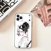 Samurai Warrior Geisha Art Phone Case For iPhone 17,16,15,14,13,12,11,Pro,Max,Plus,E,SE4,Air,Mini Black Precise Hole Matching