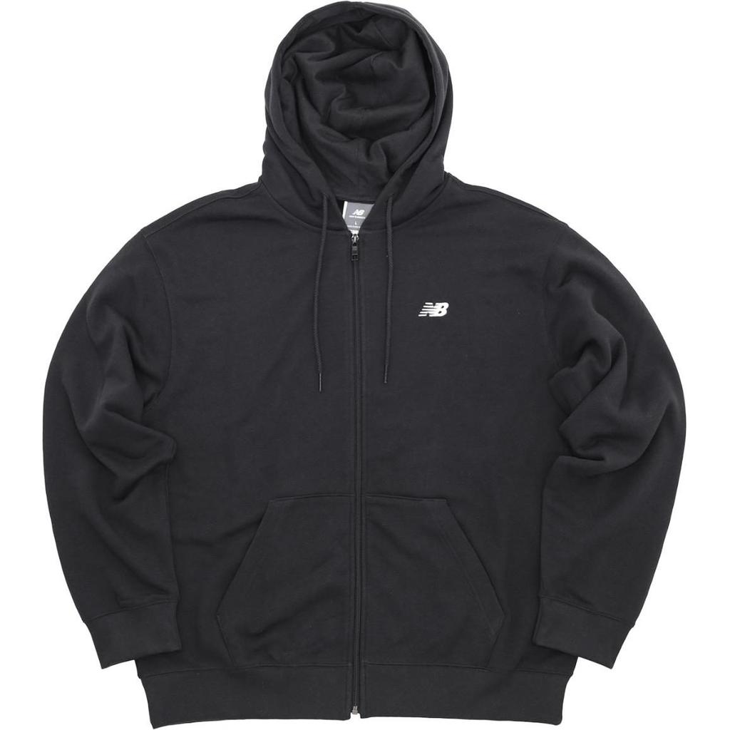New Balance Толстовка с капюшоном на молнии и шнурком с принтом логотипа MJ41501BK