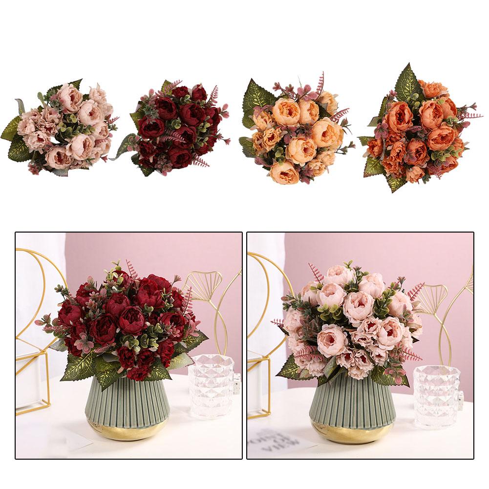 Искусственное растение, искусственные цветы, свадебный букет, декор для дома и сада