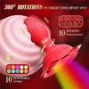 Секс-игрушки Rose Вибраторы, Вращение на 360° Игрушки для взрослых для женщин, Пульт дистанционного управления 10 режимов вращения и вибрации, Секс-игрушка для пар Массажер простаты