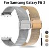 Metal Strap for Samsung Galaxy Fit 3 Fit3 SM-R390 Stainless Steel Watchband Replacement Band Bracelet Wristband
