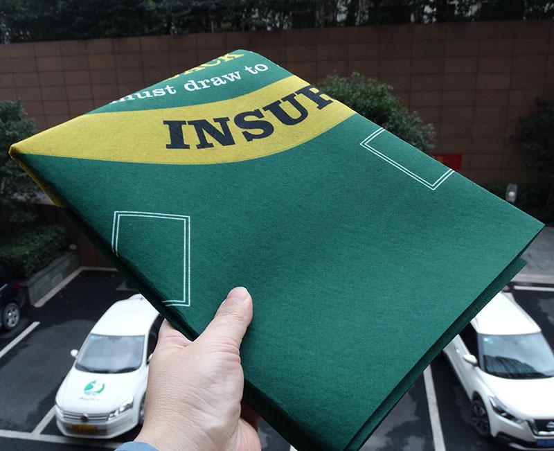 Reversible Poker Card Table Mat – 60x90cm Non-Woven Felt for Texas Hold'em & Roulette