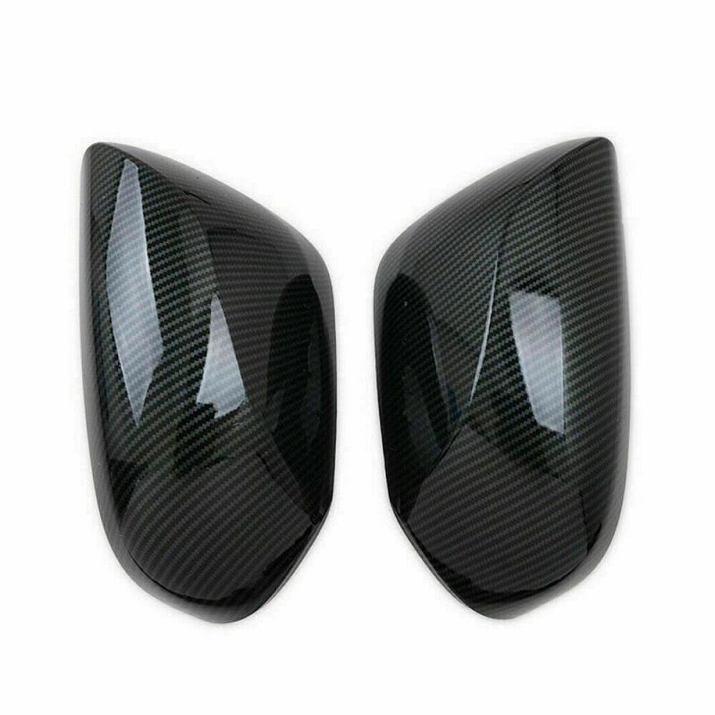 Replacement Rearview Side Mirror Covers Cap for Toyota Camry 2018 Carbon Fiber Gloss Black Car Side Mirror Cover