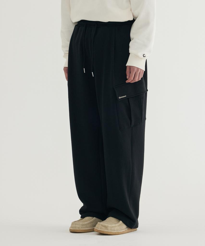 COVERNAT Small Authentic Cargo Sweatpants Black