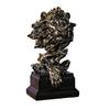 jijijing Lion Bust Statue, King of Beasts Figurine, Resin Animal Head Sculpture for Home Office Living Room Decor