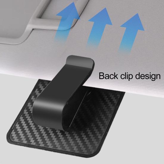 Автомобильный держатель для очков, зажим из углеродного волокна, универсальный внедорожник, грузовой автомобиль, крепление для солнцезащитного козырька, многофункциональная билетная карточка, вешалка для солнцезащитных очков, автомобильные принадлежности