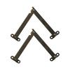 2Pcs Furniture Lift up Strut Lid Flap Stay Support Hinge Metal Lid Support Hinges Folding Support Hinges Easy to Install