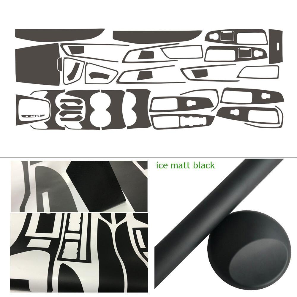 For Ford Edge 2015-2018 Interior Central Control Panel Door Handle 5D Carbon Fiber Sticker Decals Car styling Accessorie