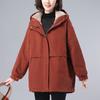 Women's Plus Size Winter Cotton Parka - Fleece-Lined, Thickened Coat for Middle-Aged