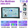 2 Din Android 12 автомобильное радио для Volkswagen Multivan T5 2003 - 2015 Беспроводная CarPlay интеллектуальные системы автомобиля Smart Autoradio