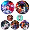 58 мм классическая аниме брошь из ЭВА, мультяшные булавки для лацканов, аксессуары для одежды, шляпа, украшение для рюкзака, милые 58 мм, круглые значки, булавка, эстетическая