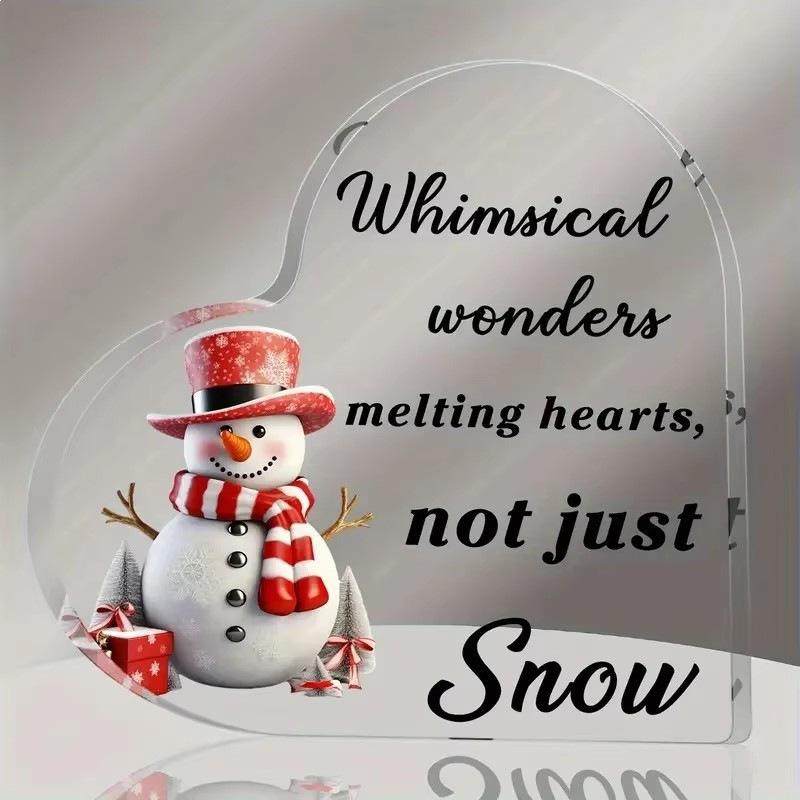 1pc Acrylic christmas ornaments Mother's Day Gifts Home Decoration Ornaments