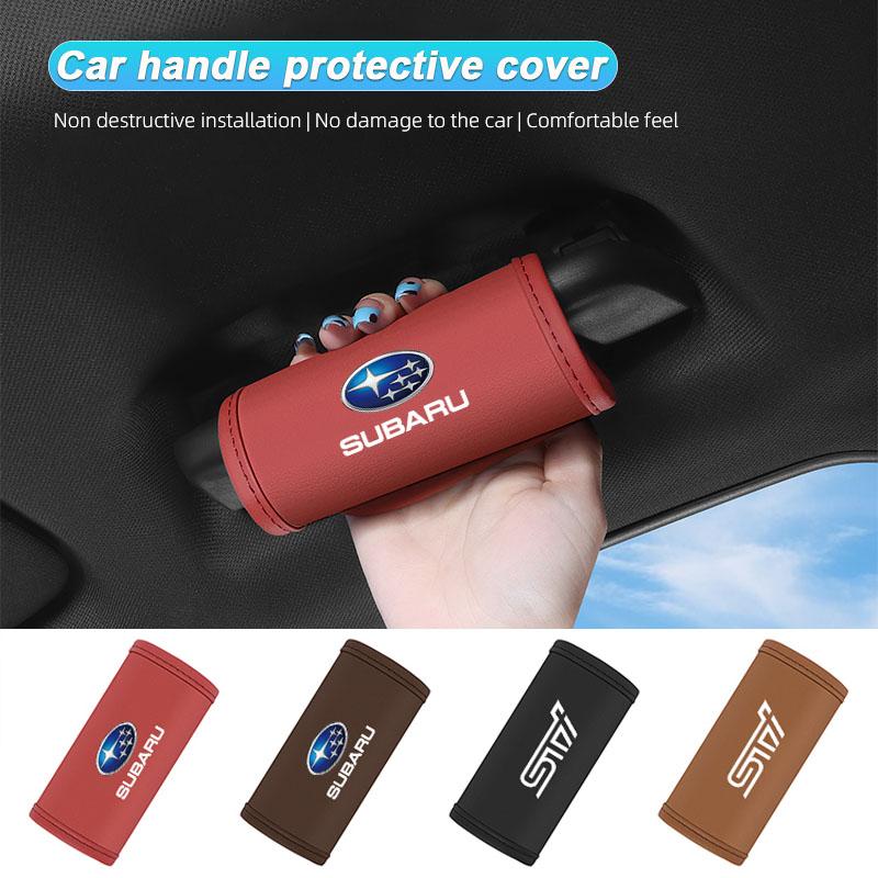 Car Roof Handle Protection Cover Gloves Interior Accessories For Subaru STI WRX Forester Impreza Legacy Outback XV BRZ Tribeca Y3