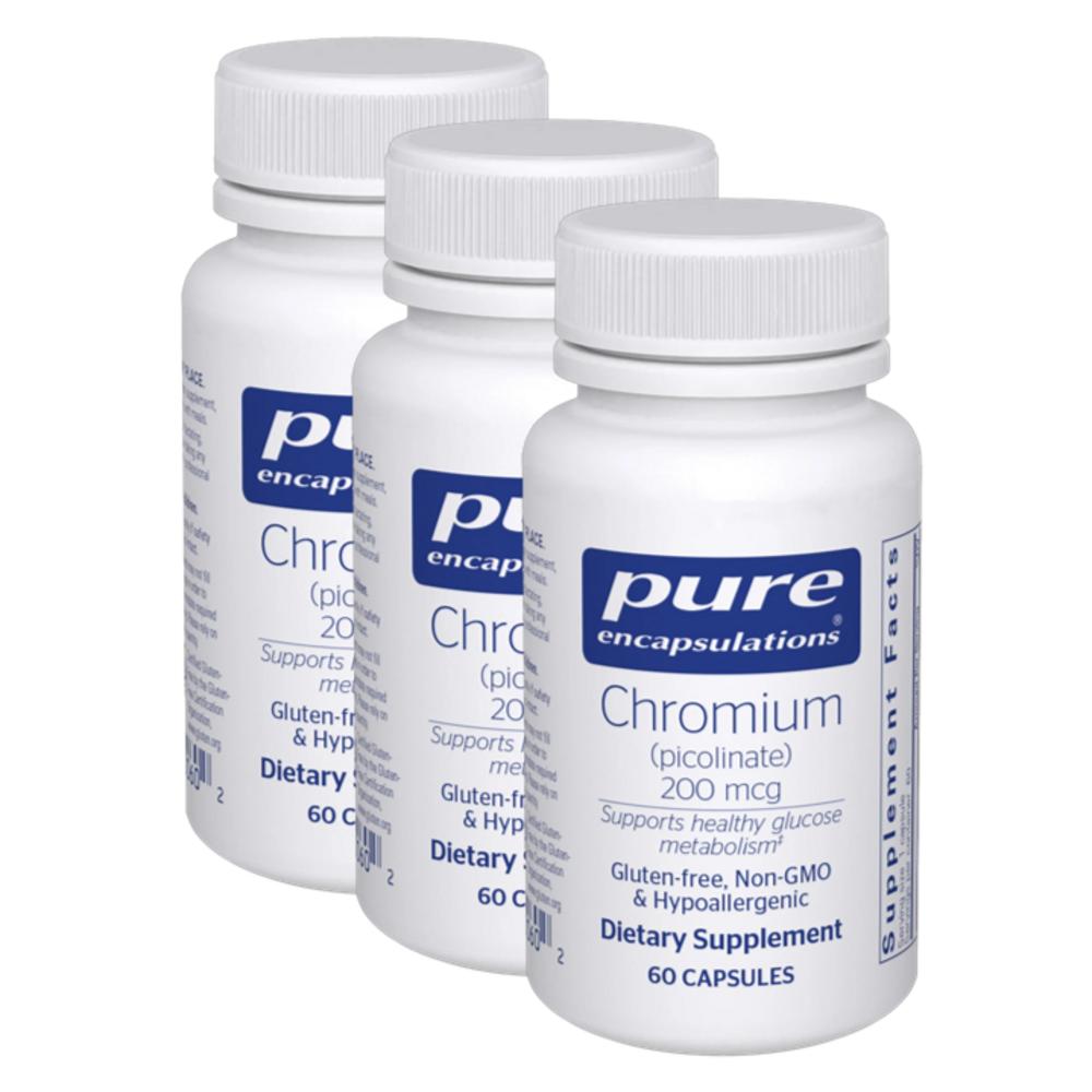 Pure Encapsulations Хрома Пиколинат 200 мкг 3 шт. 60 таблеток