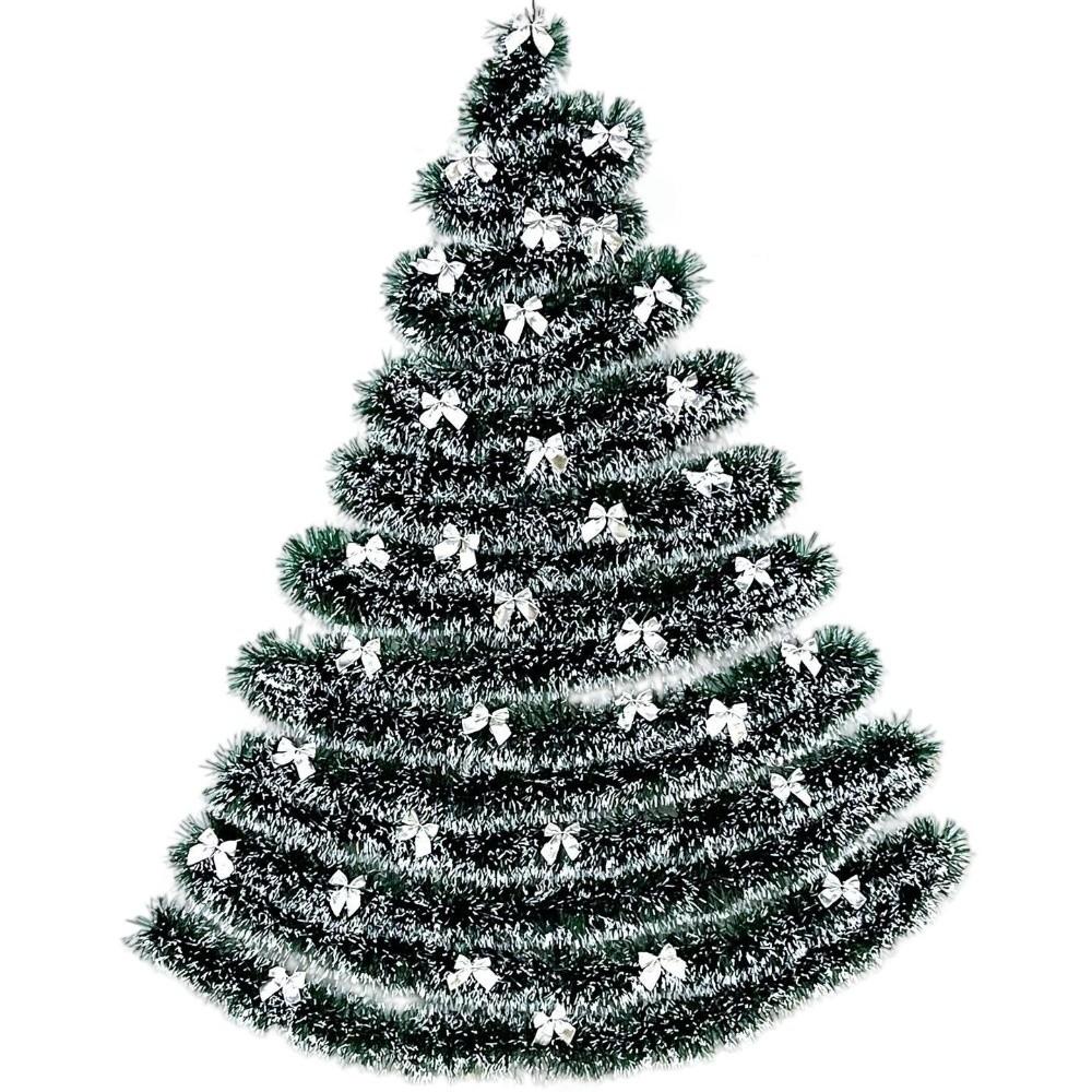 Ornamental Bows Christmas Tree Strip Simulated Christmas Decor DIY Xmas Tree  Shopping Mall