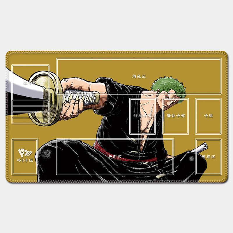 One Piece Luffy Card Battle Table Mat Opcg Zoro Robin Ace Single Player Board Game Card Battle Mat Anime Gift