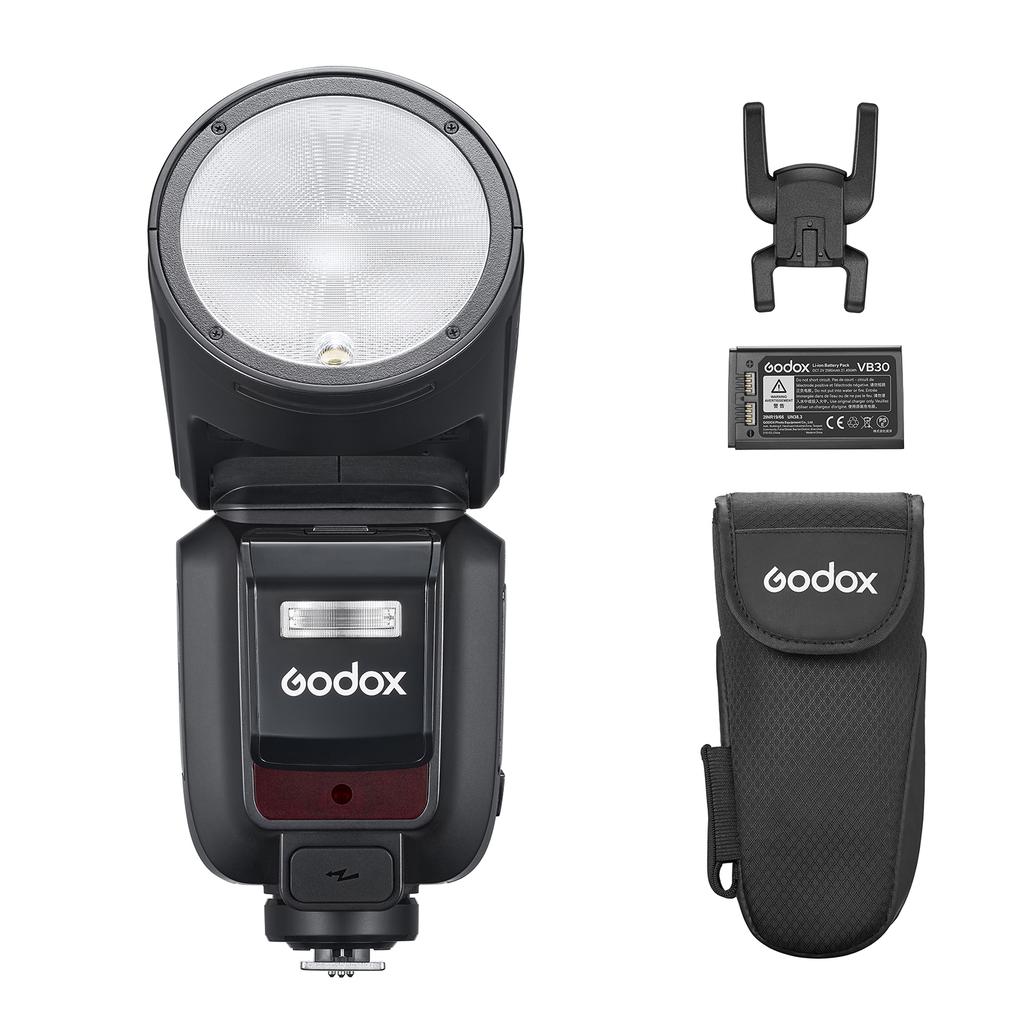 Вспышка для камеры Godox V100 2.4G беспроводная вспышка с круглой головкой накамерная вспышка TTL спидлайт 100 Дж мощность сенсорный экран управления встроенный