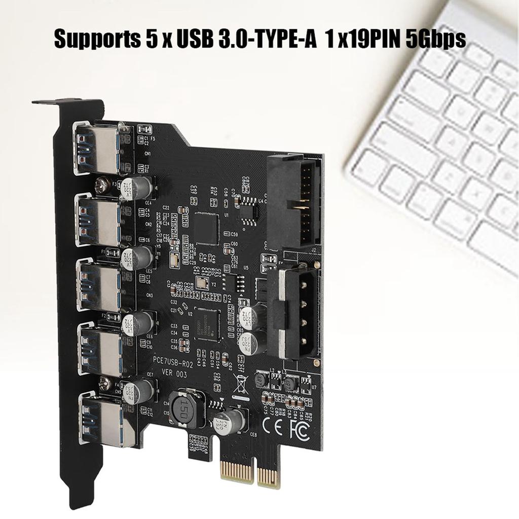 PCIE на 5 портов USB 3.0 19-контактный разъем платы расширения PCI Express