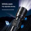 Rechargeable Super Bright Long-Range LED Flashlight with Laser Cannon and Extended Battery Life