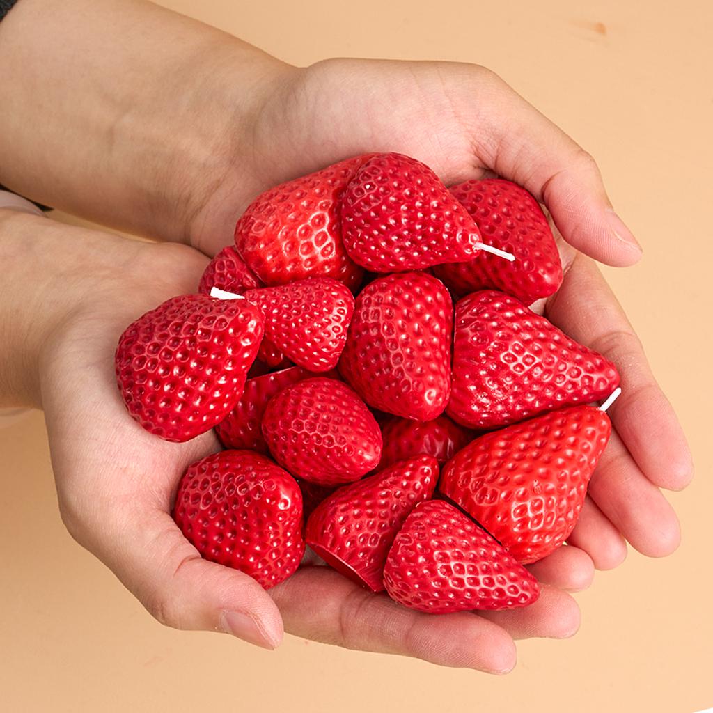 3D Клубника Ароматерапия Свеча Силиконовая Форма DIY Ручной Работы Романтический Аромат для Вечеринки в День Святого Валентина Домашний Декор Подарок На День Рождения